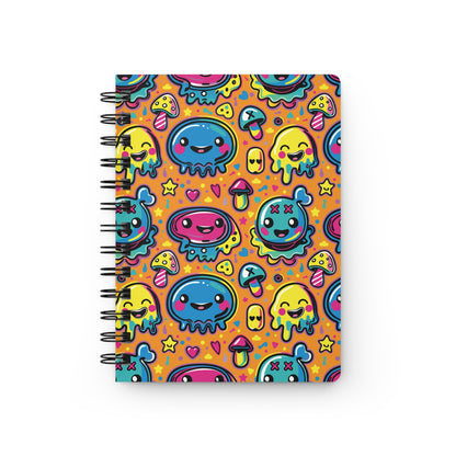 Eighth Hour of Mischief Stringpulled Oozelings Scrawls on Spiral Bound Journal