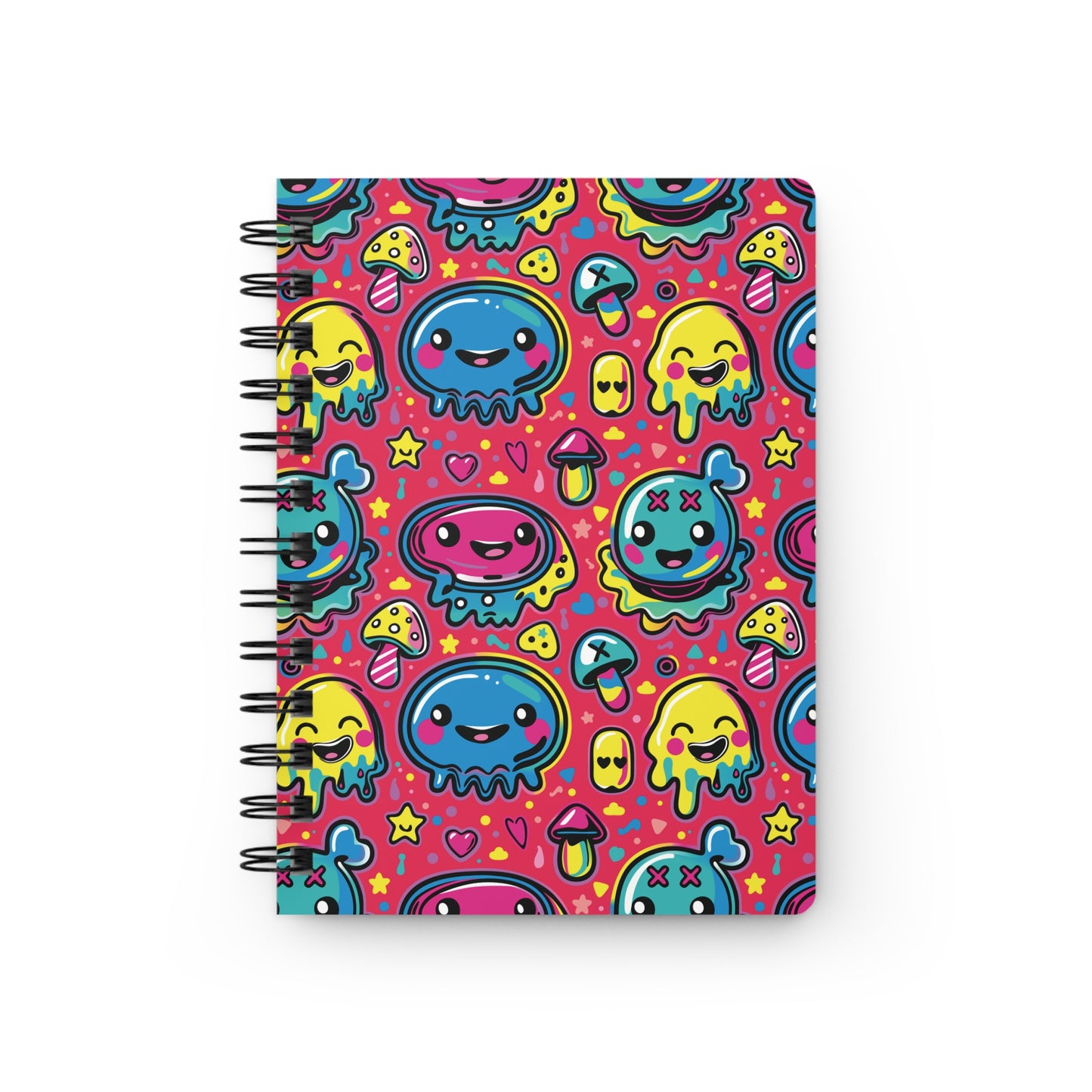 Seventh Hour of Mischief Oozeling Spiceburst Scrawls on Spiral Bound Journal