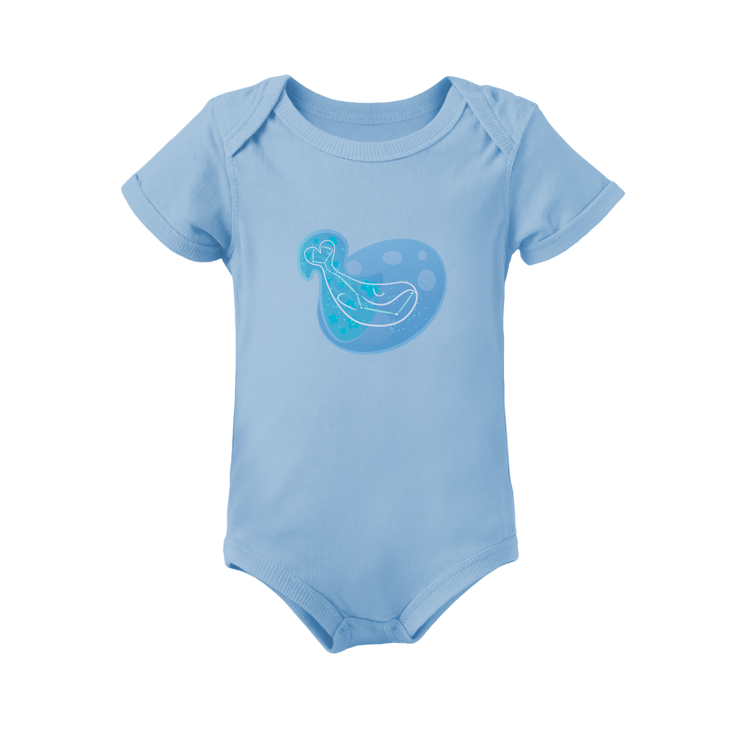 Mir the Spunky Calf Astral Zenith Traces on Infant Baby Rib Bodysuit