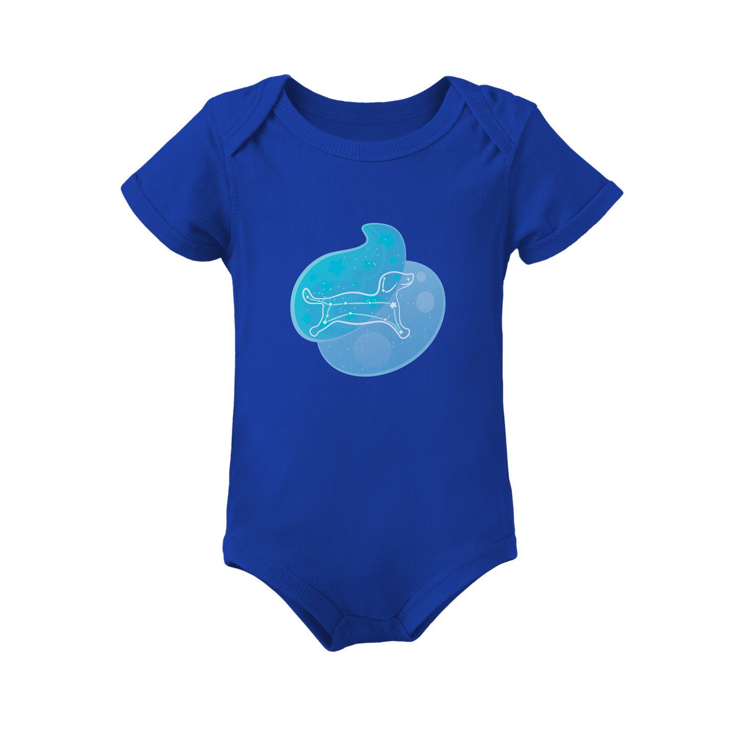 Rius the Loyal Puppy Astral Zenith Traces on Infant Baby Rib Bodysuit
