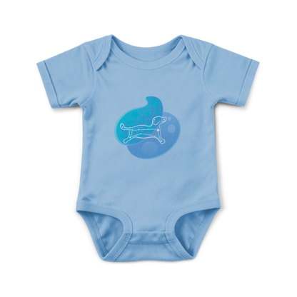 Rius the Loyal Puppy Astral Zenith Traces on Infant Baby Rib Bodysuit