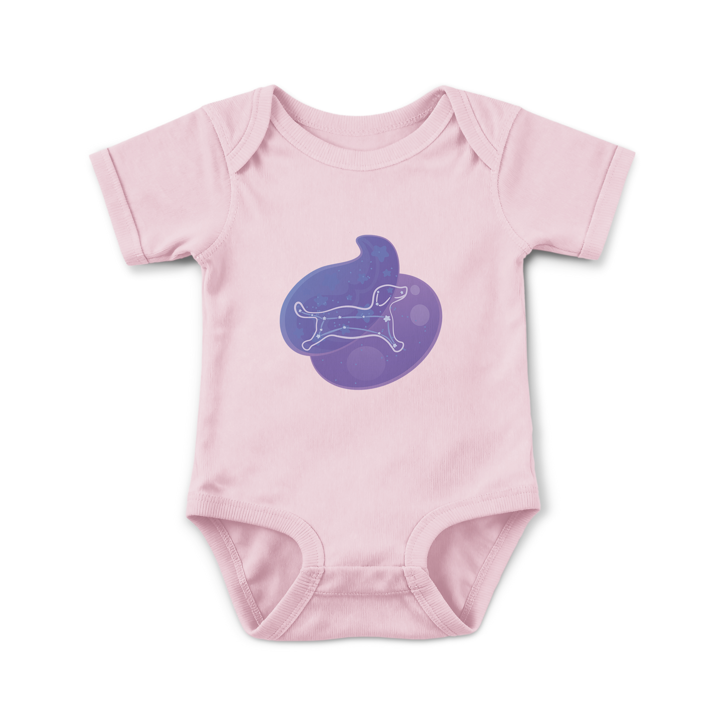 Rius the Loyal Puppy Astral Nadir Traces on Infant Baby Rib Bodysuit