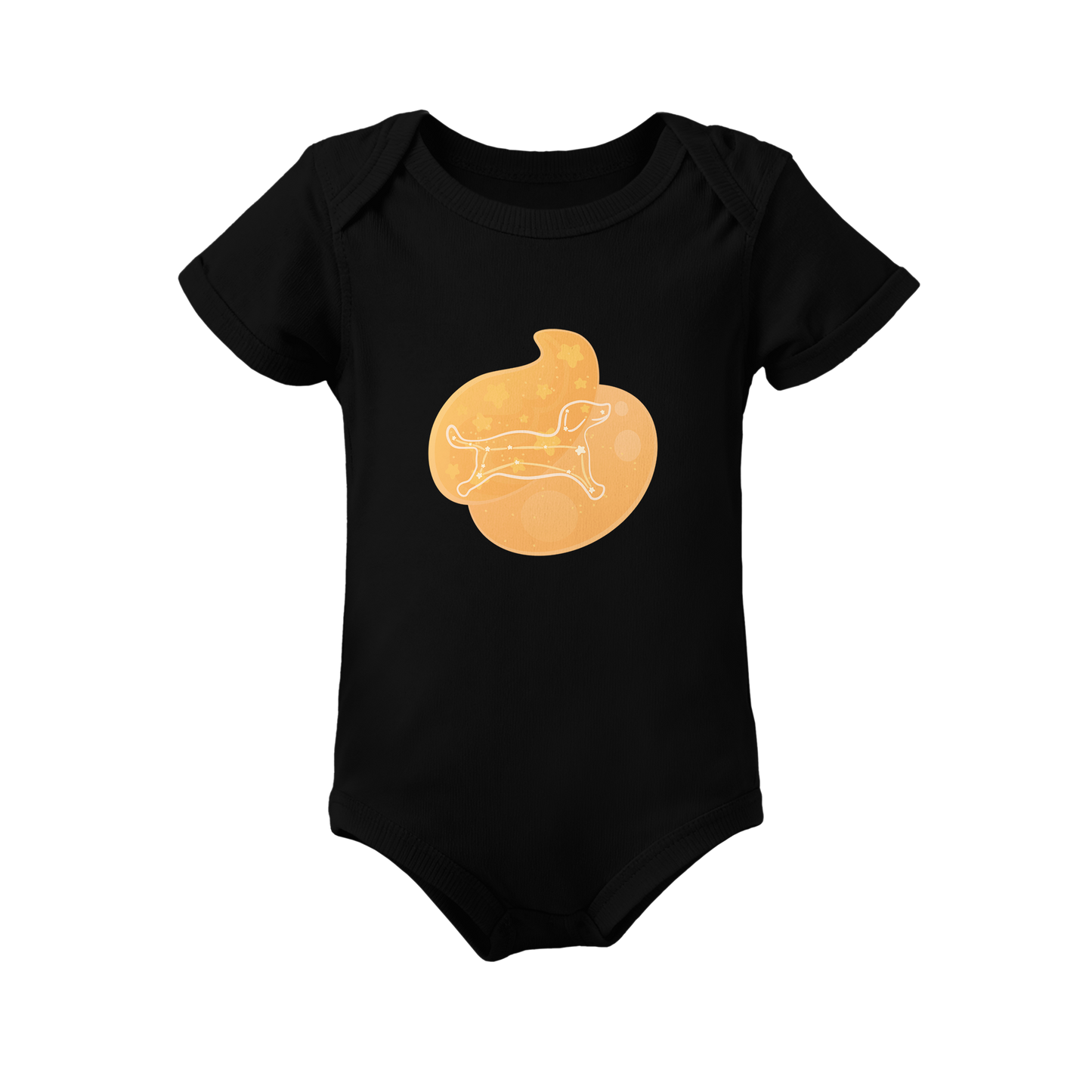 Rius the Loyal Puppy Astral Dawn Traces Infant Baby Rib Bodysuit