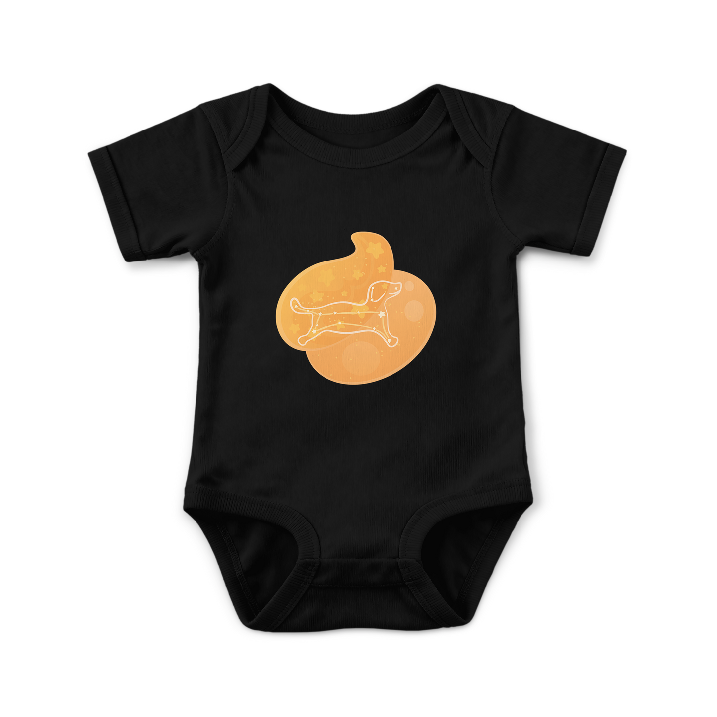 Rius the Loyal Puppy Astral Dawn Traces Infant Baby Rib Bodysuit
