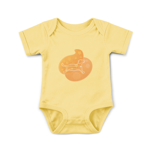 Rius the Loyal Puppy Astral Dawn Traces Infant Baby Rib Bodysuit
