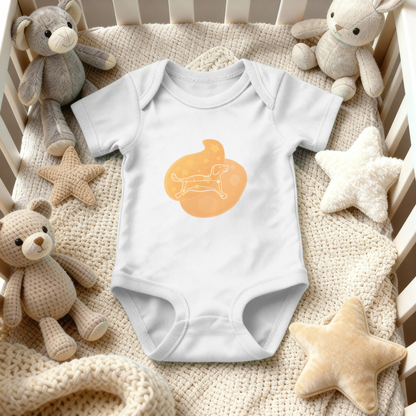 Rius the Loyal Puppy Astral Dawn Traces Infant Baby Rib Bodysuit