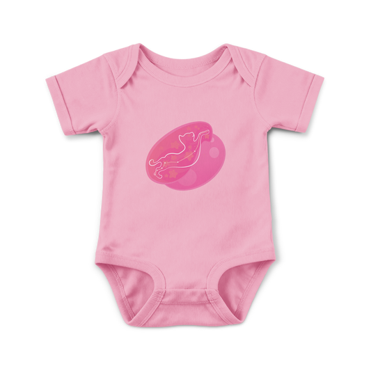Lyn the Keen Kitten Astral Dusk Traces on Infant Baby Rib Bodysuit