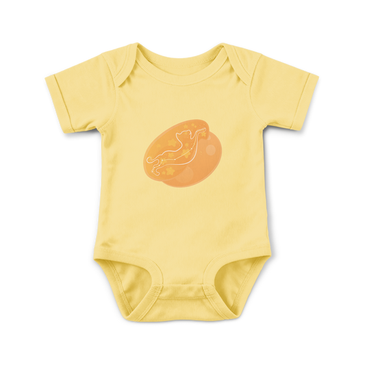 Lyn the Keen Kitten Astral Dawn Traces on Infant Baby Rib Bodysuit