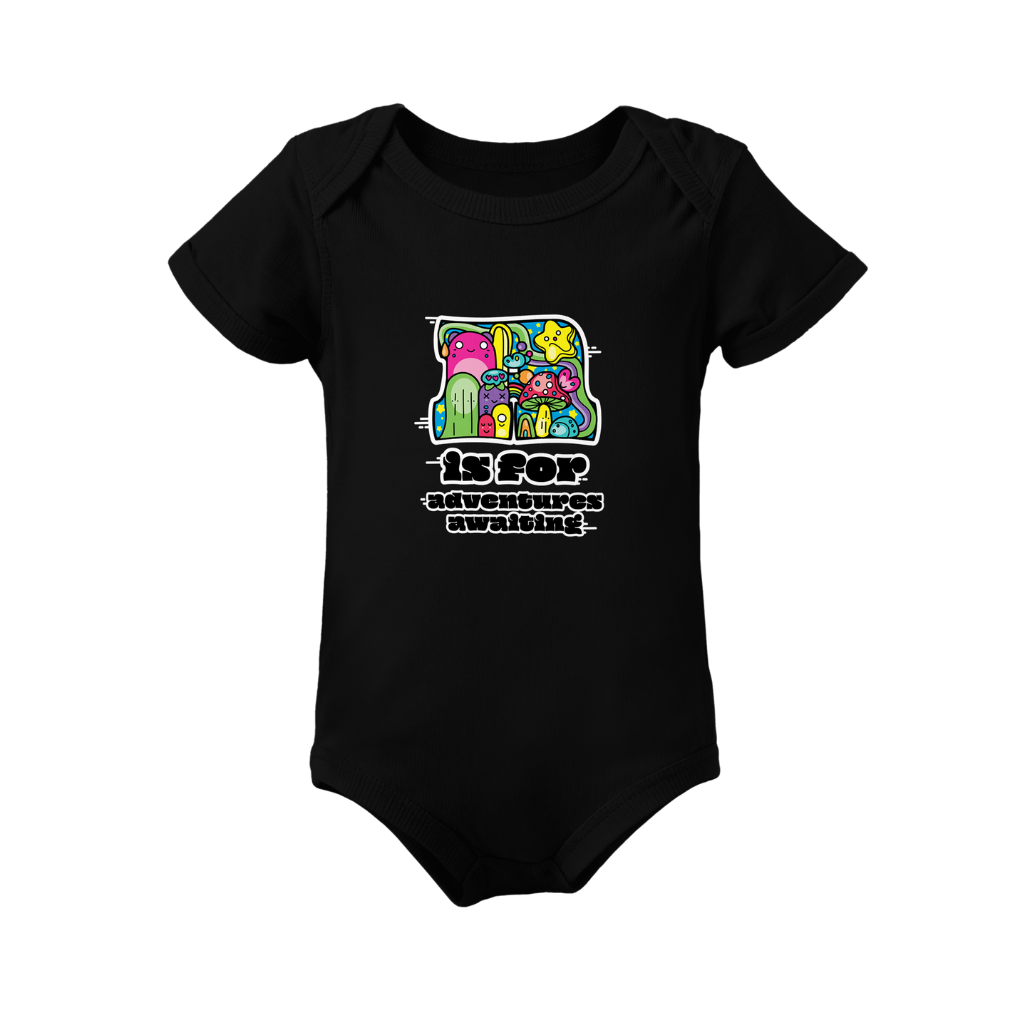 A is for Adventures Awaiting on Infant Baby Rib Bodysuit