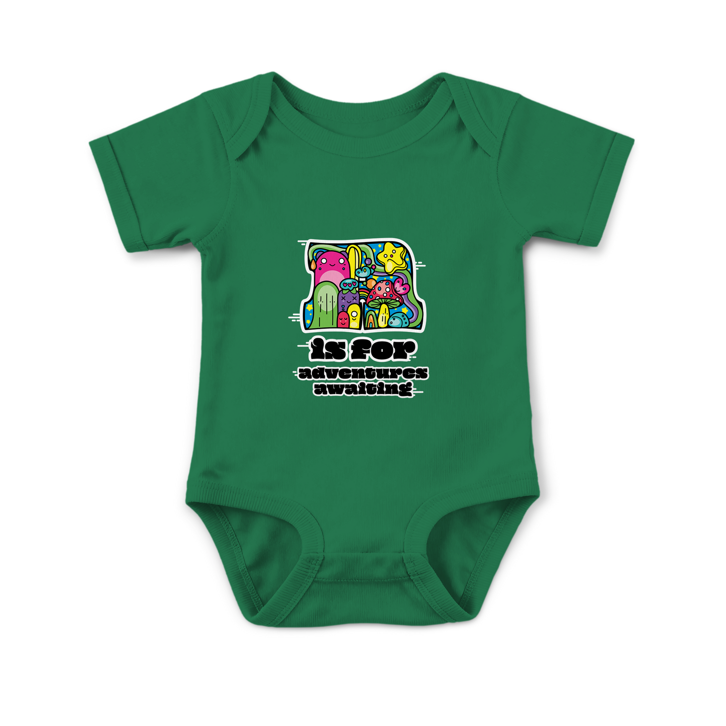 A is for Adventures Awaiting on Infant Baby Rib Bodysuit
