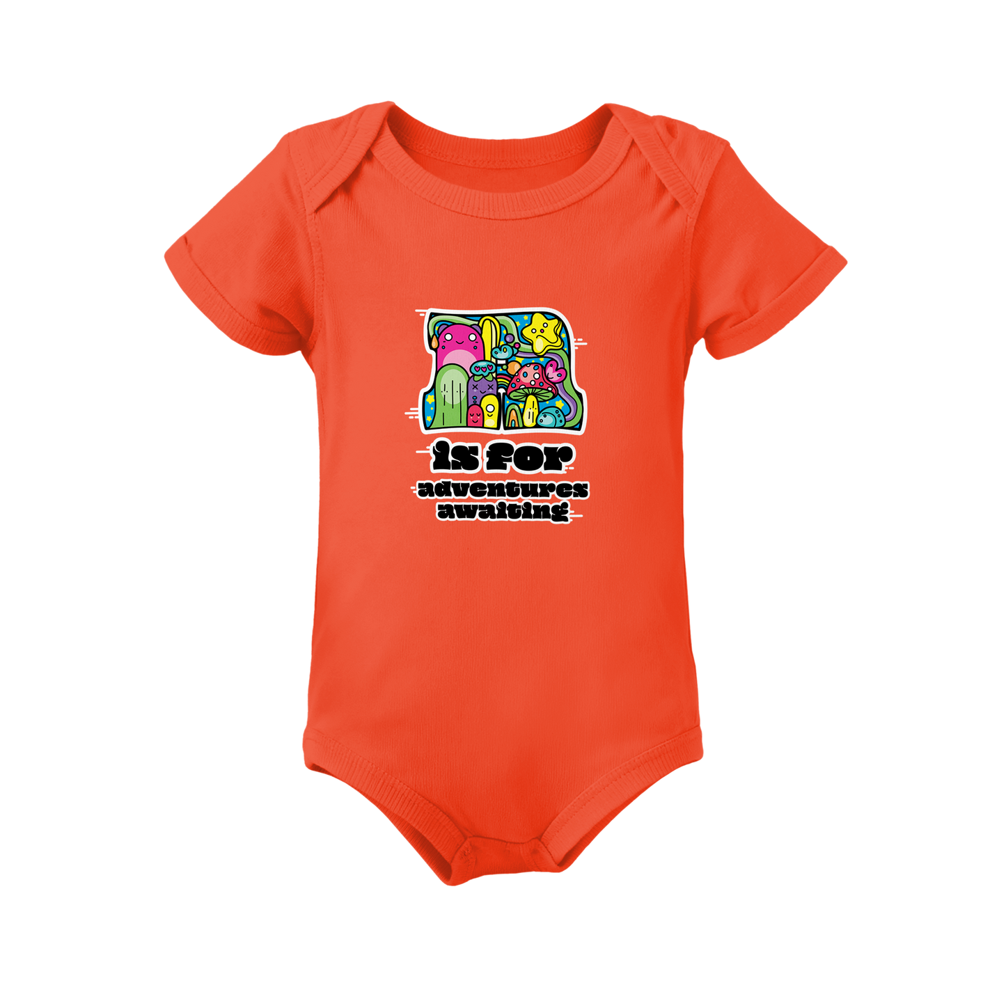 A is for Adventures Awaiting on Infant Baby Rib Bodysuit